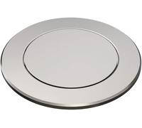 BLANCO PushControl raso platinum | L'eccentrico piatto si adatta a tutti i lavelli con sistema di scarico InFino | Facile da pulire | Diametro del foro richiesto: 35 mm