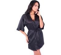 Blanco Raya Vestaglia in Raso Donna modello Kimono Taglia L colore Nero - KPT0921
