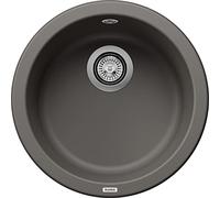 BLANCO RONDO | Lavello in granito grigio vulcanico | Tipo di montaggio: montaggio superiore | per armadi base larghi 45 cm | La soluzione rotonda individuale per piccole cucine