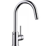 BLANCO Rubinetto Cucina Miscelatore con Doccetta Estraibile Monocomando a Canna Alta colore Cromo - 1521454 Mida-S