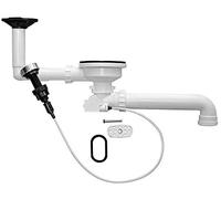 Blanco, scarico a saltarello da 3,5", con comando remoto e troppopieno ovale, completo