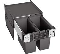 Blanco Select II sistema separazione rifiuti, per mobile da 45 cm, 526200, 45/2 Select II nero/antracite [Portarifiuti]
