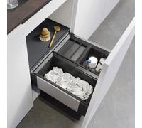 Blanco Select II sistema separazione rifiuti, per mobile da 50 cm, 526202, 50/3 Select II nero/antracite [Portarifiuti]