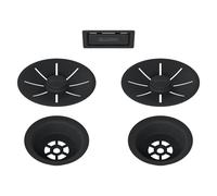 Blanco set di scarico e troppopieno per lavabo doppio, 239979, Universal nero opaco [Lavelli da Cucina > Accessori per Lavelli da Cucina]