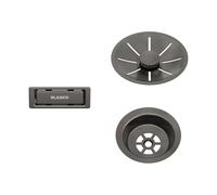 Blanco set di scarico e troppopieno per lavabo singolo, 206900, Universal dark steel satin [Accessori > per Lavelli Cucina]