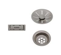 Blanco Set di scarico e troppopieno per lavabo singolo 207406 Universal platino satin