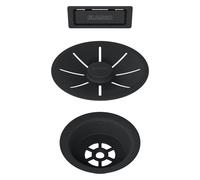 Blanco set di scarico e troppopieno per lavabo singolo, 239975, Universal nero opaco [Lavelli da Cucina > Accessori per Lavelli da Cucina]