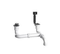 Blanco set raccordo di scarico e troppopieno doppio 1 1/2", 137034, Universal [Lavelli da Cucina > Accessori per Lavelli da Cucina]
