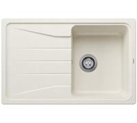 BLANCO Sona 45 S 527149, Silgranit bianco morbido, reversibile, senza interruttore di scarico
