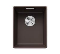 BLANCO SUBLINE 320-F - Lavello da cucina in granito filo-top per basi di lavello con larghezza di 40 cm - SILGRANIT - Marrone - 523421