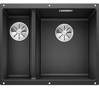 PRONTA CONSEGNA - Blanco Lavello una vasca DX con vaschetta SUBLINE 340/160-U 1520402 finitura antracite da 55.5x46 cm - Sottotop
