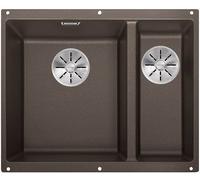 Blanco Subline 340/160-U lavello in granito 52.5x40 cm marrone 523557