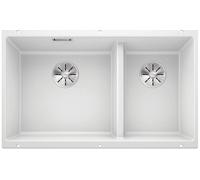 PRONTA CONSEGNA - Blanco Lavello due vasche SUBLINE 430/270-U 1523155 finitura bianco da 75.5x46 cm - Sottotop
