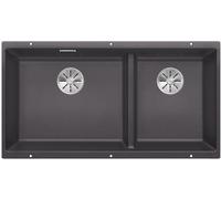 Blanco Subline 480/320-U lavello in granito 82.5x40 cm grigio/grafite/inox 523585