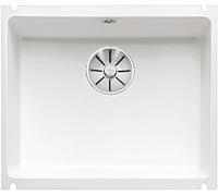 BLANCO Subline 500-U | ceramica bianca cristallina lucida | Tipo di montaggio: sottostruttura | per sottolavelli larghi 60 cm | Grande volume per un uso ottimale | Superficie facile da pulire