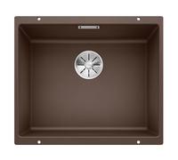 Blanco SUBLINE 500-U - Lavello da cucina in granito sotto-top per basi di lavello con larghezza di 60 cm - SILGRANIT - Marrone - 523441, Mobile base da 60 cm