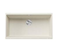 BLANCO SUBLINE 800-U | Lavello in granito in Silgranit bianco morbido | Tipo di montaggio: sottopensile | per mobili da 80 cm di larghezza | Un foro e una sola volta montato | [83 x 46 x 23,2 cm]