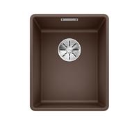 BLANCO SUBLINE 320-F - Lavello da cucina in granito filo-top per basi di lavello con larghezza di 40 cm - SILGRANIT - Marrone - 523421