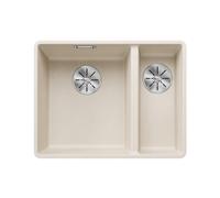 BLANCO Subline 340/160-F 527161, Silgranit bianco morbido, piscina principale sinistra, senza funzionamento di scarico