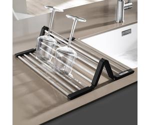 Blanco Universal gocciolatoio, 238482, Universal acciaio inox spazzolato/nero [Lavelli da Cucina > Vaschette e Scolapiatti]