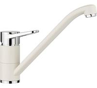 BLANCO WEGA II | Rubinetto da cucina in bianco soft/cromato | alta pressione | antiriflusso | cartuccia in ceramica | qualità sicura dell'acqua e risparmio idrico