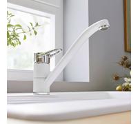 Blanco Wega II rubinetto da cucina, orientabile, 526408, Wega II bianco opaco/cromo [Rubinetti da Cucina]