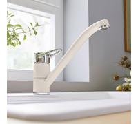Blanco Wega II rubinetto da cucina, orientabile, 526980, Wega II bianco soft opaco/cromo [Rubinetti da Cucina]