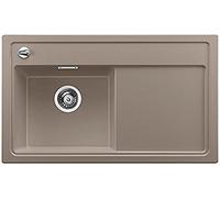 Blanco Zenar 45 S, cucina lavandino, Silgranit PuraDur inclusa legno tagliere, bacino sinistra, Marrone, 519228
