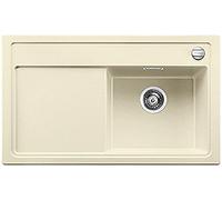 Blanco Zenar 45 S, lavandino, Silgranit PuraDur con legno tagliere, bacino a destra, Beige, 519215