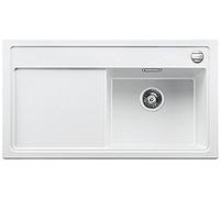 Blanco Zenar 5 S, Lavello da cucina, Silgranit PuraDur, incluso tagliere di vetro bianco