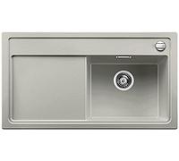 Blanco Zenar 5 S, Lavello da cucina, Silgranit PuraDur, incluso tagliere di vetro Grigio Perla