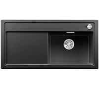 BLANCO ZENAR XL 6 S-F | Lavello in granito in argento antracite | Tipo di montaggio: a filo | bacino principale a destra | per sottolavelli larghi 60 cm | grande bacino | facile da pulire