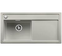 Blanco Zenar XL 6 S lavandino in granito a vapore Plus, Lavello da cucina, in SILGRANIT PuraDur, 1 pezzo, grigio perla, 60 cm Unterschrank - XL-Becken - Becken links-Glasschneidbrett