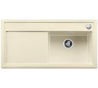 Blanco Zenar XL 6 S, Lavello da cucina, Silgranit PuraDur con legno - tagliere, bacino a destra, Beige, 519235