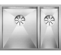 PRONTA CONSEGNA - Blanco Lavello una vasca SX con vaschetta ZEROX 340/180-U 1517254 in acciaio inox da 58.5x44 cm - Sottotop