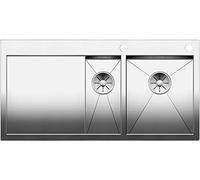 BLANCO Zerox 6 S-IF 521643 - Lavandino principale destro, per montaggio normale e a filo, con sistema a zero radio, beccuccio in acciaio INOX lucido