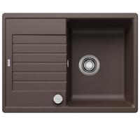 BLANCO ZIA 45 S Compact - Lavello rettangolare da cucina in granito per basi con larghezza di 45 cm - Gocciolatoio accorciato - SILGRANIT - Marrone - 524720
