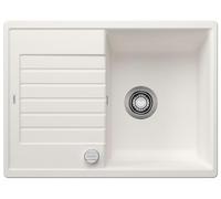 BLANCO ZIA 45 S Compact - Lavello rettangolare da cucina in granito per basi con larghezza di 45 cm - Gocciolatoio accorciato - SILGRANIT - Bianco - 524715
