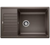 Blanco Lavello una vasca con gocciolatoio ZIA XL 6 S Compact 1523282 finitura caffè da 78x50 cm - Sopratop