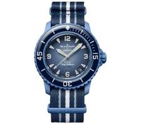 BLANCPAIN X SWATCH SCUBA FIFTY FATHOMS - ATLANTIC OCEAN, Blu, Blu, Moderno