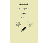 Blank A5 notebook with margins and 60 sheets, beige and black cover by 4noting