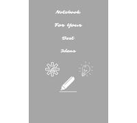 Blank A5 notebook with margins and 60 sheets, light gray and white cover by 4noting