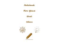 Blank A5 notebook with margins and 60 sheets, white and light brown cover by 4noting
