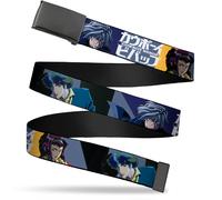 `Blank Black 1.0`` Buckle - Cowboy Bebop Spike Vicious And Faye Pos... ACC NUOVO
