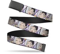 `Blank Black 1.0`` Buckle - Dr. Stone Chibi Gen Asagiri Expression ... ACC NUOVO