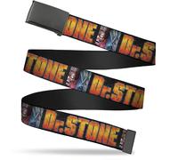 `Blank Black 1.0`` Buckle - Dr. Stone Title Logo And Ibara Senku Sp... ACC NUOVO