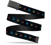 `Blank Black 1.0`` Buckle - Star Trek Starfleet Insignias And Ship ... ACC NUOVO