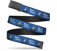 `Blank Black 1.5`` Bo Buckle - Black Butler Lawrence Bluewer Pose A... ACC NUOVO