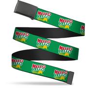 `Blank Black 1.5`` Bo Buckle - Mello Yello Logo Green/White/Red/Yel... ACC NUOVO