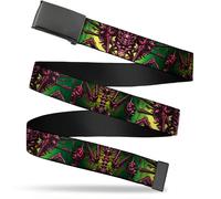 `Blank Black 1.5`` Bo Buckle - Tattoo Johnny-Bone Man Webbing` ACC NUOVO